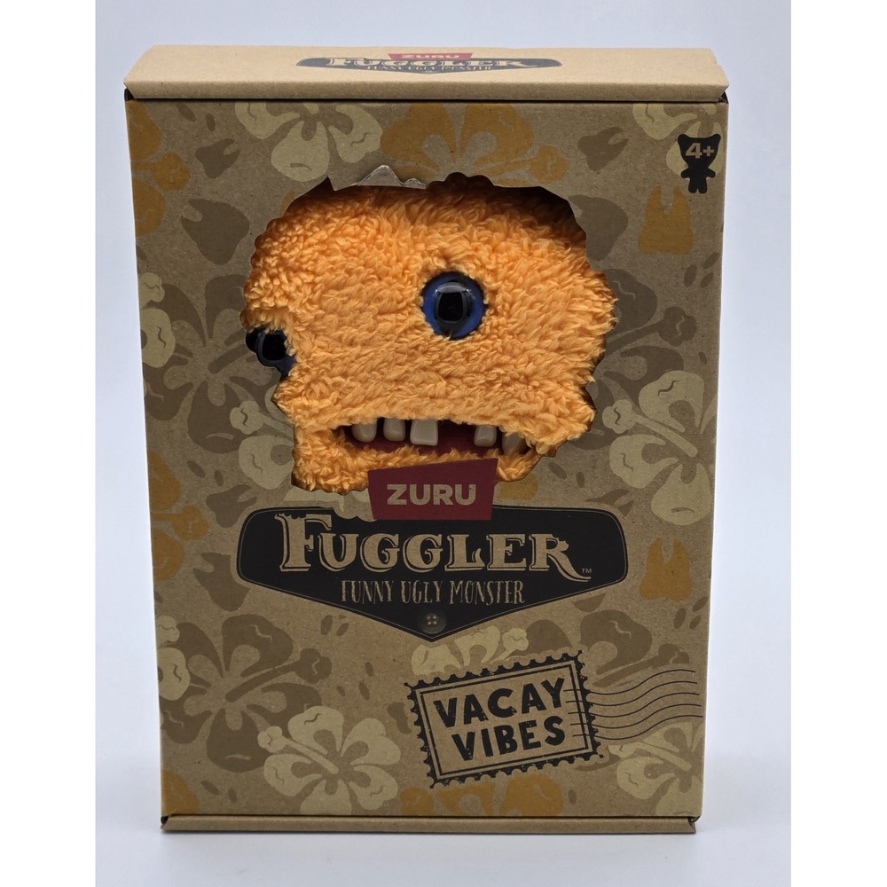 Zuru Fuggler Vacay Vibes Reek O' 9" Orange Funny Ugly‎ Monster Plush Toy